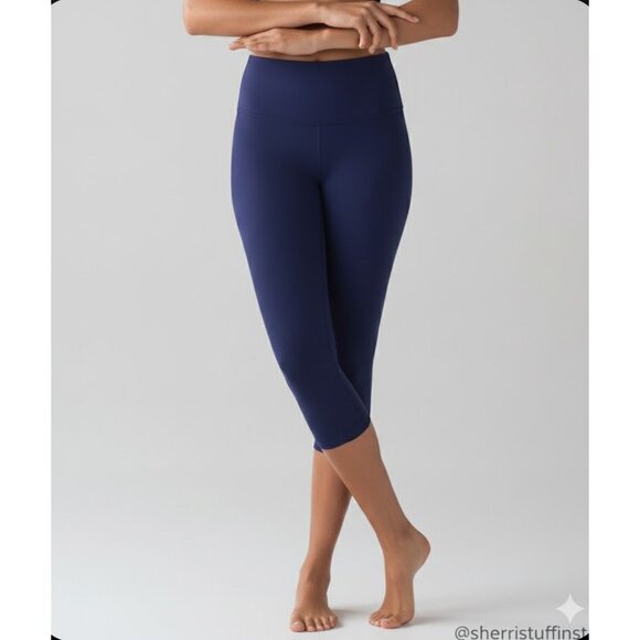 lululemon athletica Pants - Lululemon Align Crop 19" High-Rise Yoga Leggings Blueberry Jam 6